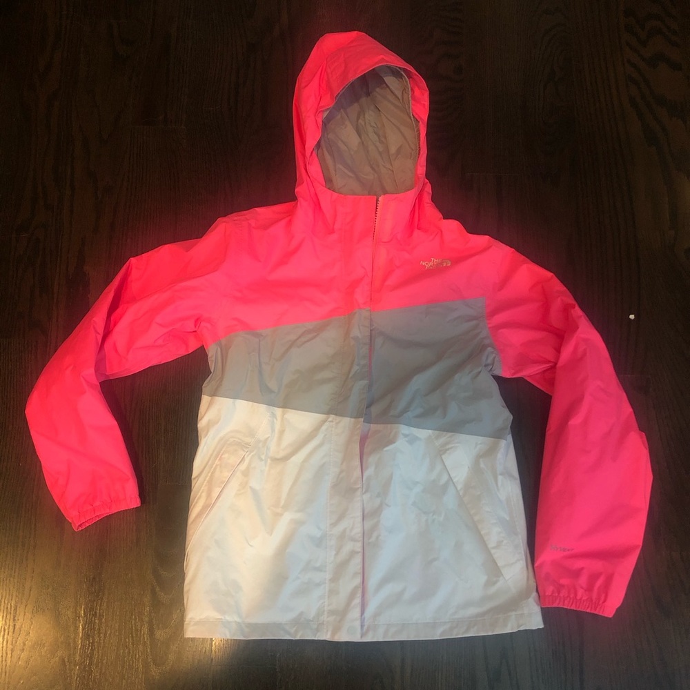 North face youth rain jacket 14/16